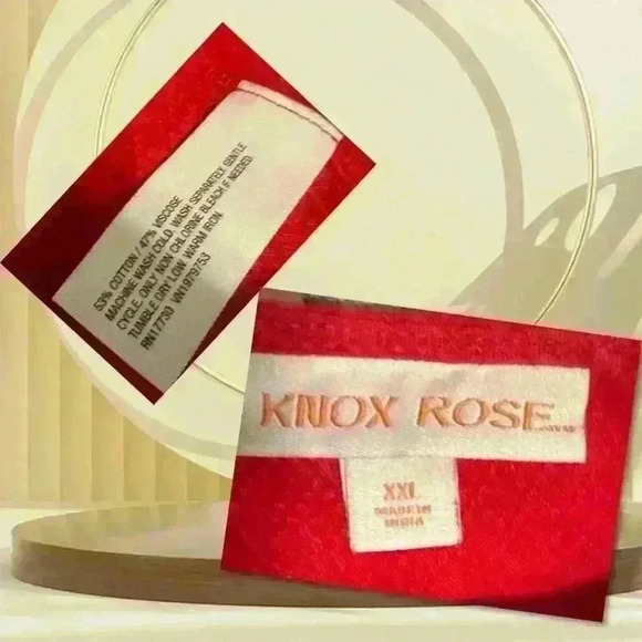 Knox Rose Red Ruffle Sleeve Peasant Dress XXL Boho Chic Summer Style - Picture 2 of 4